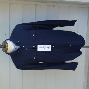 NUTTER Chubbies Dark Navy Cotton Blend Sz‎ 2XL XXL Mens Long Sleeve Shirt NEW